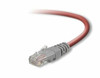 BELKIN COMPONENTS A3X126-01-RED CROSSOVER CABLE - RJ-45 - MALE - RJ-45 - MALE - 1 FEET - UNSHIELDED TWISTED PAIR