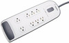 BELKIN COMPONENTS BV108200-06 8-OUTLET SURGE PROTECTOR WITH 6 FT POWER CORD WITH TELEPHONE PROTECTION