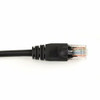 BLACK BOX CAT6PC-020-BK BLACK BOX CONNECT CAT6 250 MHZ ETHERNET PATCH CABLE UTP PVC SNAGLESS BLACK 20 FT