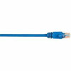 BLACK BOX CAT5EPC-020-BL BLACK BOX CONNECT CAT5E 100 MHZ ETHERNET PATCH CABLE UTP PVC SNAGLESS BLUE 20 FT