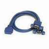 STARTECH.COM USB3SPNLAFHD EXTEND A USB 3.0 MOTHERBOARD HEADER INTO TWO PANEL-MOUNT USB 3.0-A PORTS - PANEL