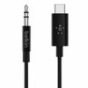 BELKIN COMPONENTS F7U079BT03-BLK ROCKSTAR 3.5MM AUDIO CABLE WITH USB-C CONNECTOR