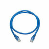 TRIPP LITE N201P-003-BL CAT6 PATCH CABLE UTP SNAGLESS W/ POE CMR-LP BLUE RJ45 M/M 3FT