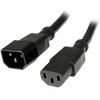 STARTECH.COM PXT10010 C14 TO C13 POWER CORD - COMPUTER POWER EXTENSION CORD - 10 FT POWER CORD - AC PO