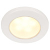 Hella Marine EuroLED 75 3 Round Screw Mount Down Light - Warm White LED - White Plastic Rim - 12V