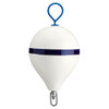 Polyform Mooring Buoy w/Iron 17 Diameter - White Blue Stripe