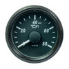 VDO SingleViu 52mm (2-1/16) Oil Pressure Gauge - 80 PSI - 0-180 Ohm