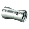 Viega MegaPress 1-1/2 Stainless Steel 304 Coupling w/Stop - Double Press Connection - Smart Connect Technology