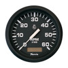 Faria Euro Black 4 Tachometer w/Hourmeter - 6,000 RPM (Gas - Inboard)