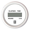 Faria 2 Hourmeter (Digital) 10,000 Hours 12-32VDC Dress White - Retail Package