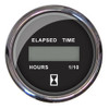 Faria 2 Hourmeter 10,000 Hours Digital, 12-32VDC - Chesapeake Black w/Stainless Steel Bezel