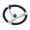 Schmitt &amp; Ongaro Evo Pro 316 Cast Stainless Steel Steering Wheel w/Control Knob - 13.5 Diameter