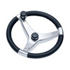 Schmitt &amp; Ongaro Evo Pro 316 Cast Stainless Steel Steering Wheel w/Control Knob - 15.5 Diameter