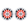 DS18 HYDRO 6.5 2-Way Marine Speakers w/RGB LED Lights 300W - White