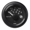 Veratron 2-1/16 (52mm) ViewLine Boost Pressure Gauge 2 Bar/30 PSI - 8-32V - Black Dial &amp; Round Bezel