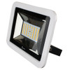 Lunasea 35W Slimline LED Floodlight, 120/240VAC Only, Cool White, 4500 Lumens, 3&#39; Cord - White Housing