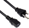 MONOPRICE, INC. 5282 POWER CORD CABLE W/ 3 COND 1FT - BLACK
