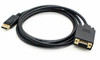 ADD-ON DISPORT2VGAMM3B ADDON 91.00CM (3.00FT) DISPLAYPORT MALE TO VGA MALE BLACK ADAPTER CABLE