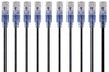 MONOPRICE, INC. 15149 SLIM CAT6A CABLE - 10PK 1FT BLACK