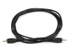 MONOPRICE, INC. 653 RCA PLUG/PLUG M/M CABLE - BLACK 6FT