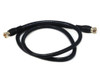 MONOPRICE, INC. 3030 RG6 75OHM COAX W F TYPE 3FT - BLACK