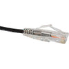 UNIRISE USA, LLC CS6-04F-BLK 4FT CAT6 CLEARFIT SLIM PATCH CABLE BLACK