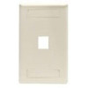 BLACK BOX WPT458 GIGASTATION2 WALLPLATE, 1-PORT SINGLE-GANG, WHITE