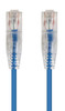MONOPRICE, INC. 13509 SLIMRUN  CAT6 UTP CABLE-6-INCH BLUE