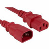 ENET SOLUTIONS, INC. C13C14-RD-6F-ENC C13 TO C14 6FT RED PWR EXTENSION CORD