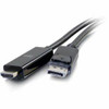 C2G 50194 C2G 6FT DISPLAYPORT TO HDMI ADAPTER CABLE - 4K CABLE BLACK