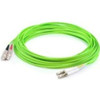 ADD-ON ADD-SC-LC-15M5OM5 ADDON 15M LC (MALE) TO SC (MALE) LIME GREEN OM5 DUPLEX FIBER PATCH CABLE