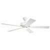 Kichler 52in. Basics Pro Designer LED Fan White 330019WH