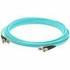 ADD-ON ADD-ST-ST-10M5OM3 THIS IS A 10M ST (MALE) TO ST (MALE) AQUA DUPLEX RISER-RATED FIBER PATCH CABLE.