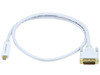 MONOPRICE, INC. 5998 MINI DISPLAYPORT TO DVI CABLE -WHITE 3FT