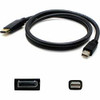 ADD-ON MINIDP2DPMM6-5PK ADDON 5 PACK OF 1.82M (6.00FT) MINI-DISPLAYPORT MALE TO DISPLAYPORT MALE BLACK A