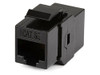 MONOPRICE, INC. 7285 MONOPRICE 8P8C RJ45 CAT5E INLINE COUPLER TYPE KEYSTONE JACK_ BLACK