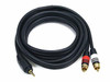 MONOPRICE, INC. 5598 STEREO M TO 2RCA M CABLE 6FT - BLACK