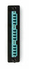 BLACK BOX JPM456C FIBER ADAPTER PANEL LOW DENSITY 6 LC DUPLEX CERAMIC 10G AQUA MAKE EASY, SNAP-IN