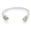 C2G 914 1FT CAT6 SNAGLESS SHIELDED (STP) ETHERNET NETWORK PATCH CABLE - WHITE