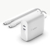 BELKIN COMPONENTS WCH003DQ2MWH-B6 68W USB-C CHRR,GAN,2M C-C CBL,WHT