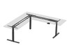 MONOPRICE, INC. 34827 WORKSTREAM BY MONOPRICE TRIPLE MOTOR HEIGHT ADJUSTABLE SIT-STAND CORNER DESK FRA