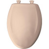 Bemis B1200SLOWT643 Elongated Plastic Toilet Seat in Desert Bloom with STA-TITE, Easy-Clean & Change and Whisper-Close Hinge