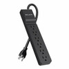 BELKIN COMPONENTS BE106000-04-BLK 6-OUTLET HOME/OFFICE SURGE PROTECTOR, 4