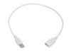 MONOPRICE, INC. 8604 USB 2.0 A M TO A F CABLE 1.5FT - WHITE