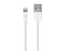 MONOPRICE, INC. 12844 APPLE MFI CERTIFIED LIGHTNING TO USB CHARGE  SYNC CABLE, 3FT WHITE