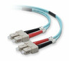 BELKIN COMPONENTS F2F40277-03M-G LO MULTIMODE AQUA FO CBL  SC/SC;50/125;10GB;3M