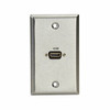 BLACK BOX WP831 AV STAINLESS WALLPLATE, SINGLE GANG, 1