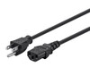 MONOPRICE, INC. 5289 POWER CORD CABLE 1FT - BLACK