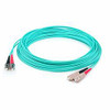 ADD-ON ADD-ST-SC-8M5OM3 THIS IS AN 8M SC (MALE) TO ST (MALE) AQUA DUPLEX RISER-RATED FIBER PATCH CABLE.