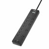 APC BY SCHNEIDER ELECTRIC PH12U2 APC HOME OFFICE SURGEARREST 12 OUTLETS WITH 2 USB CHARGING PORTS (5V, 2.4A IN TO